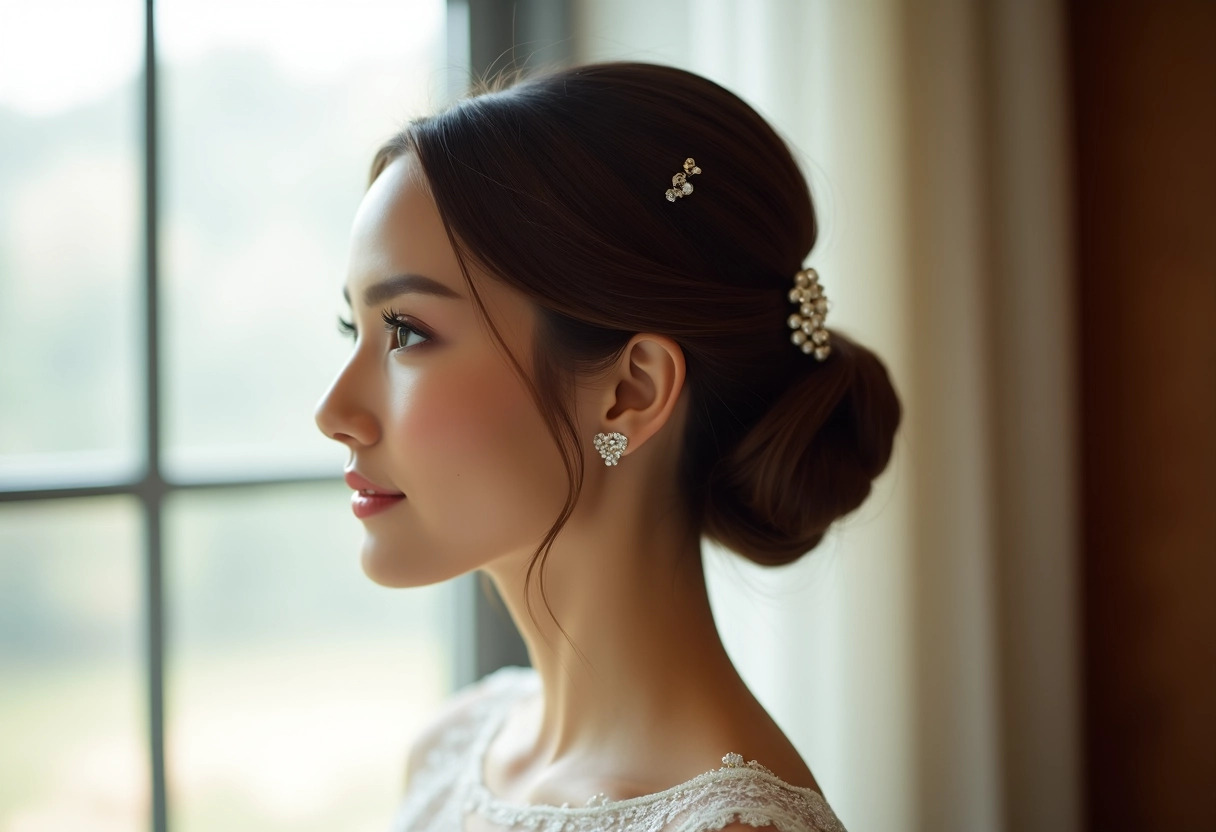 chignon mariée